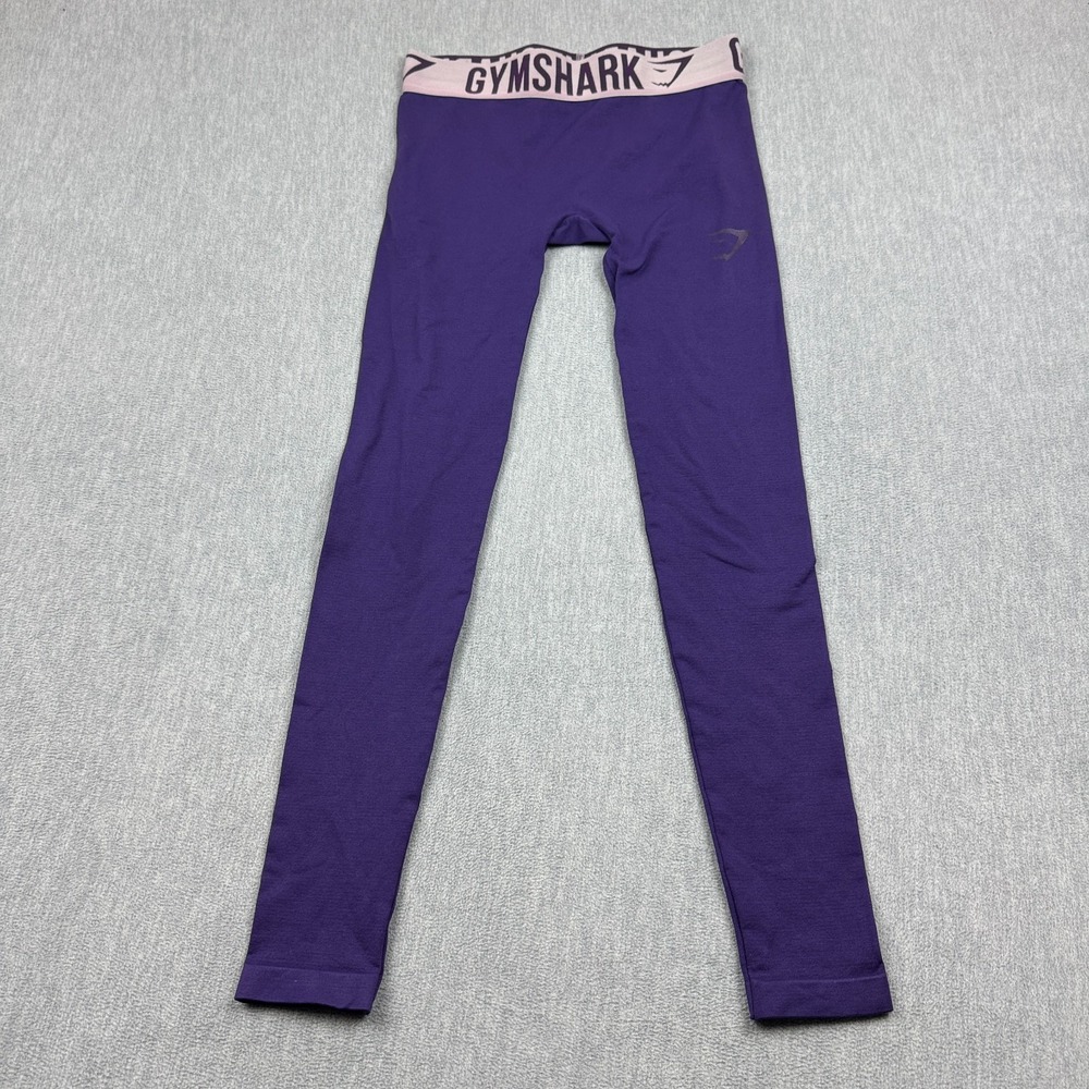Gymshark Leggings Womens Large Purple Stretch Seamless Yoga‎ Gym Pants Athletic